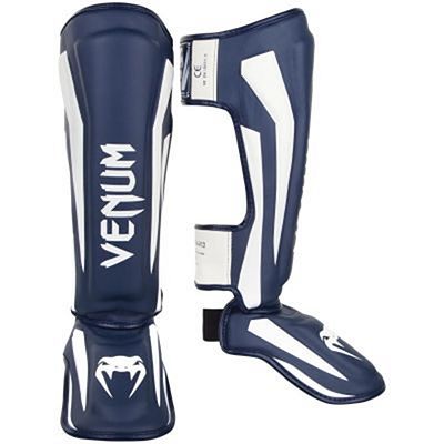 Venum Elite Standup Shinguards Azul Marino-Blanco